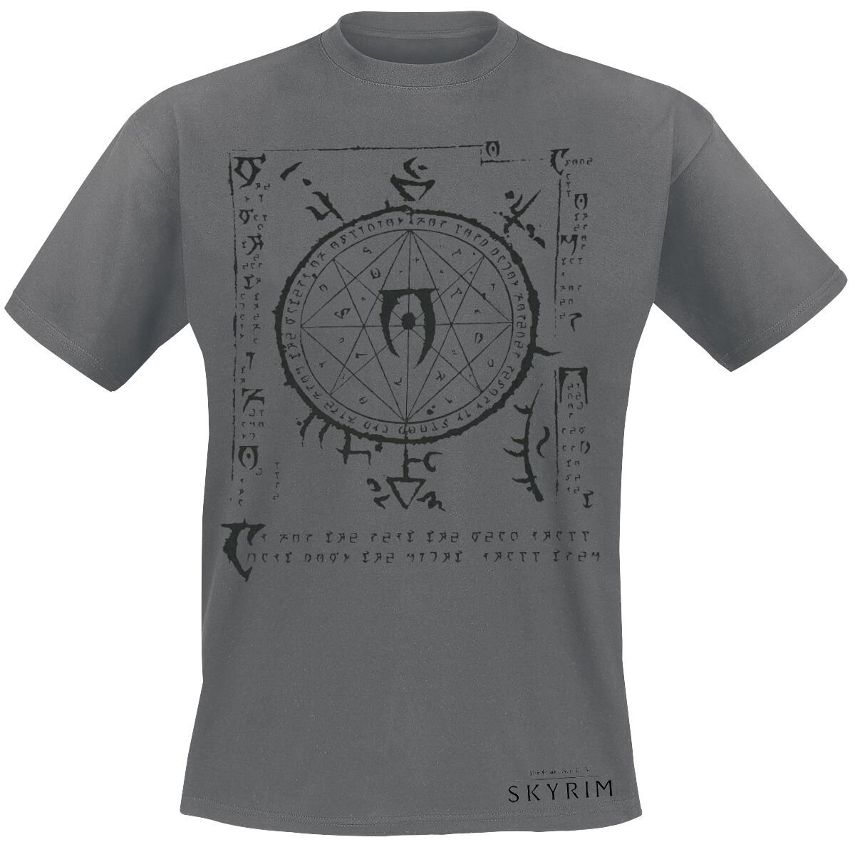 The Elder Scrolls V - Skyrim - Mysterium Xarxes T-Shirt grau meliert in M von The Elder Scrolls