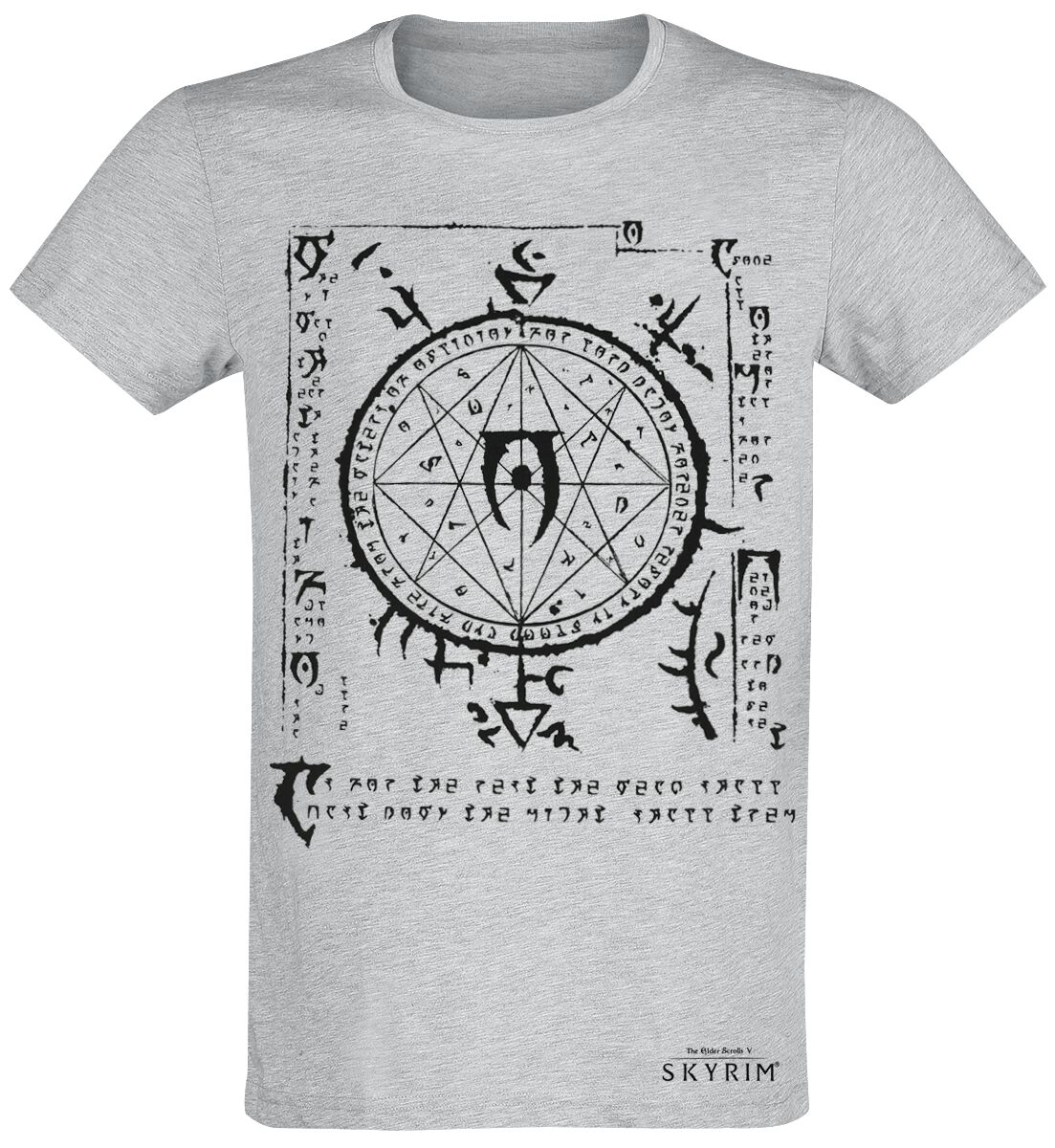 The Elder Scrolls V - Skyrim - Mysterium Xarxes T-Shirt grau meliert in XL von The Elder Scrolls