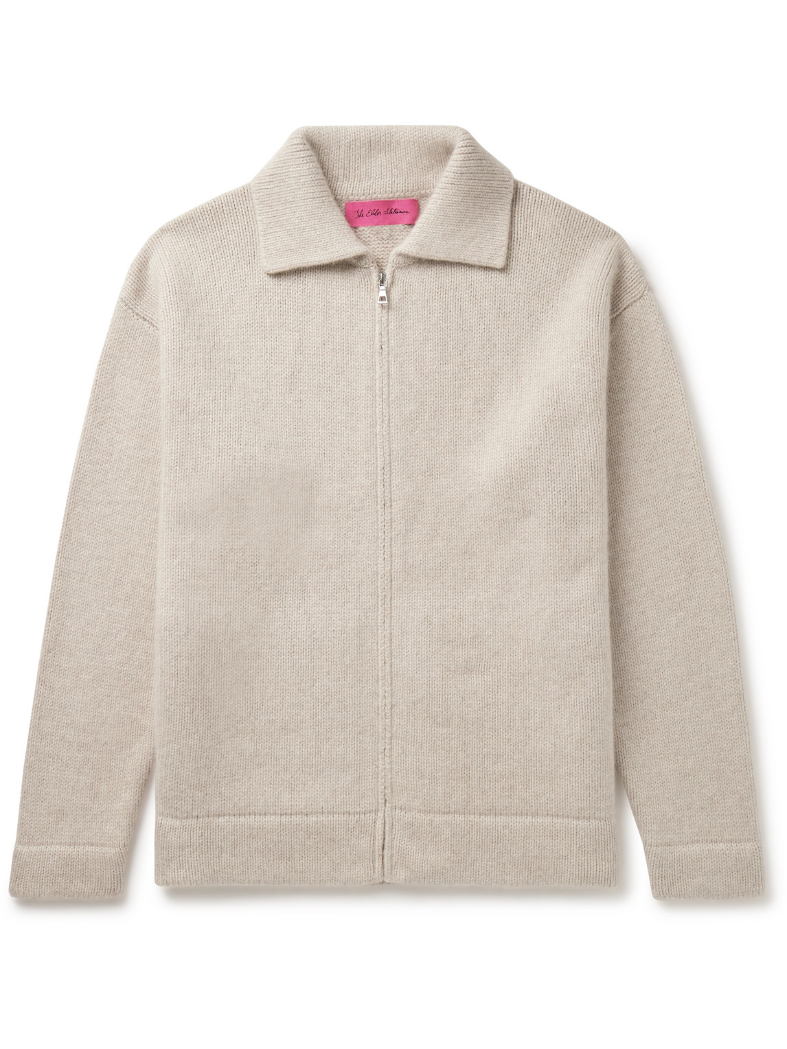 The Elder Statesman - Cashmere Zip-Up Sweater - Men - Neutrals - M von The Elder Statesman