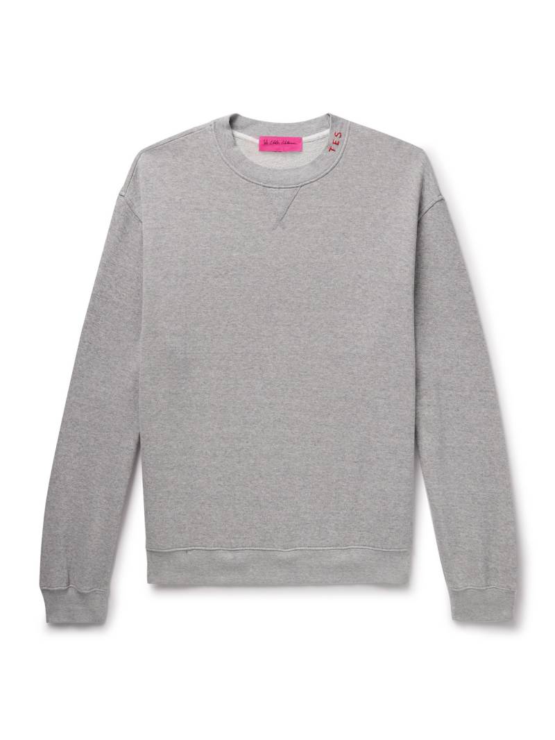 The Elder Statesman - Daily Crew Cotton and Cashmere-Blend Jersey Sweatshirt - Men - Gray - S von The Elder Statesman