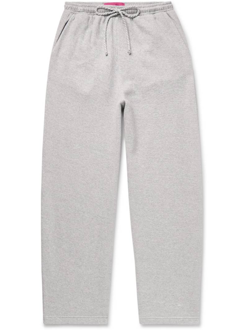 The Elder Statesman - Daily Wide-Leg Cotton and Cashmere-Blend Jersey Sweatpants - Men - Gray - L von The Elder Statesman