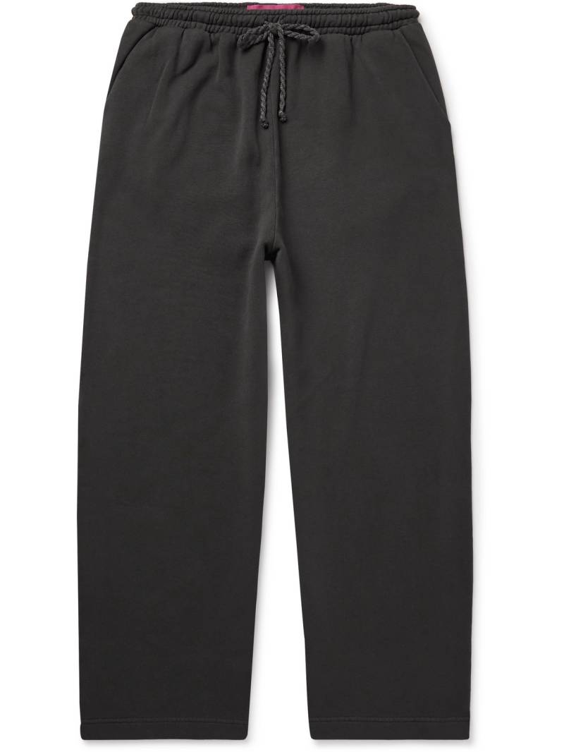 The Elder Statesman - Daily Wide-Leg Cotton and Cashmere-Blend Jersey Sweatpants - Men - Gray - M von The Elder Statesman