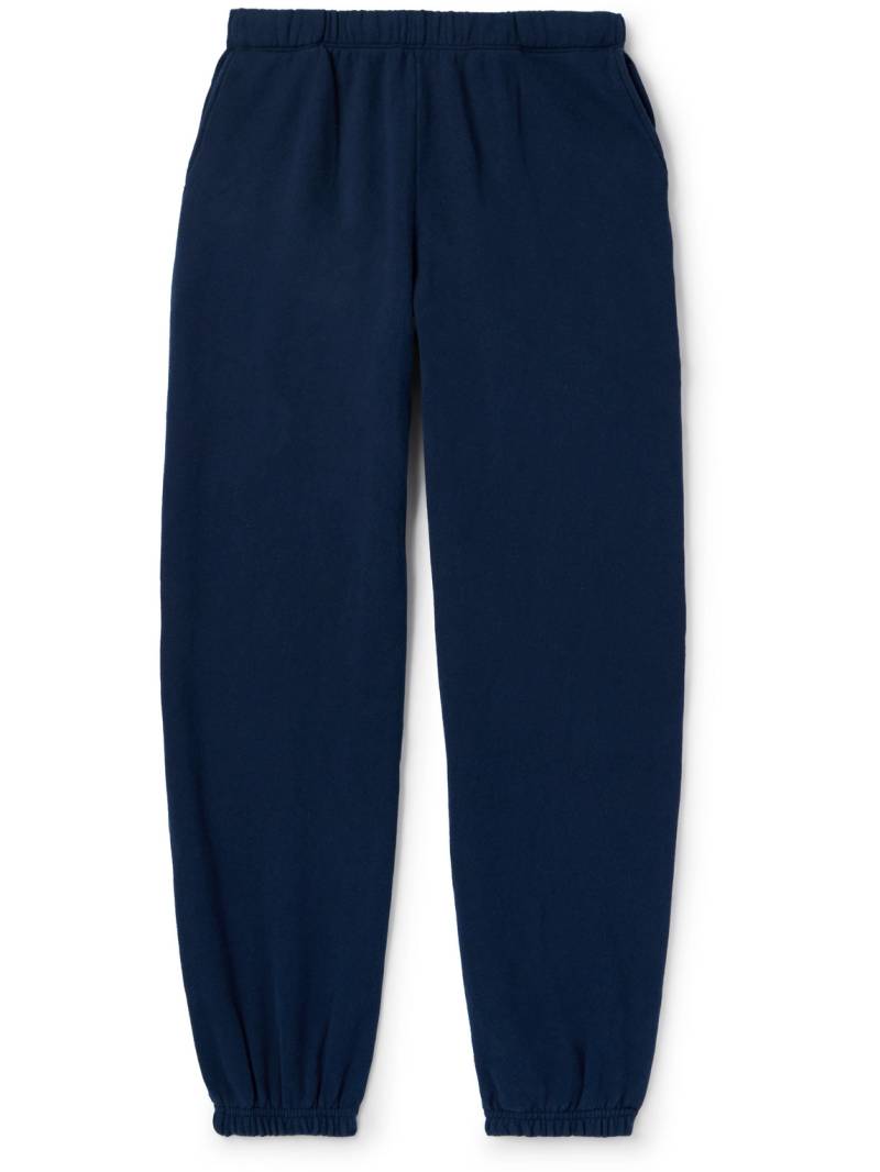 The Elder Statesman - Straight-Leg Cotton and Cashmere-Blend Jersey Sweatpants - Men - Blue - L von The Elder Statesman