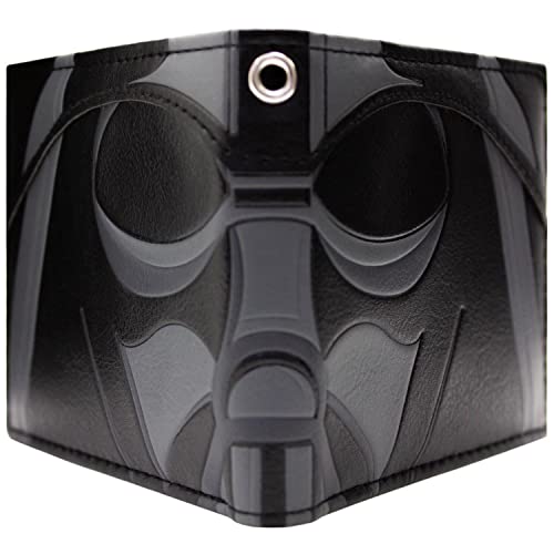 The Empire Strikes Back Star Darth Wars Vader Helm Tritt der Dunklen Seite Bei! Geldbörse/Geldbeutel Bi-Fold ID & Kartenhalter, Schwarz von The Empire Strikes Back