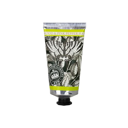 Royal Botanical Gardens, Kew Sandalwood & Pink Pepper Hand Cream, 75mls von The English Soap Company