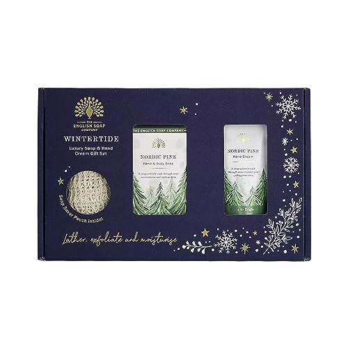 Wintertide Nordic Pine Luxus Seife & Handcreme Handpflege Geschenkset von The English Soap Company