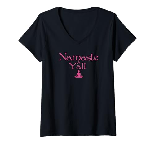 Damen Namaste Y'all Cowboy/Cowgirl T-Shirt mit V-Ausschnitt Damen Namaste Y'all Cowboy/Cowgirl T-Shirt mit V-Ausschnitt von The Enlightened Collection