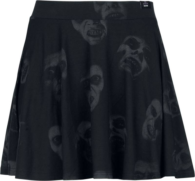 The Exorcist by Killstar Excellent Day For An Excorcism Skater Skirt Kurzer Rock schwarz grau in XXL von The Exorcist by Killstar