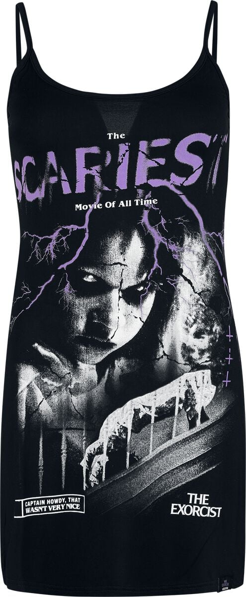 The Exorcist by Killstar - Gothic Kurzes Kleid - Demons Exist Longe Dress - XS bis 3XL - für Damen - Größe XL - schwarz von The Exorcist by Killstar