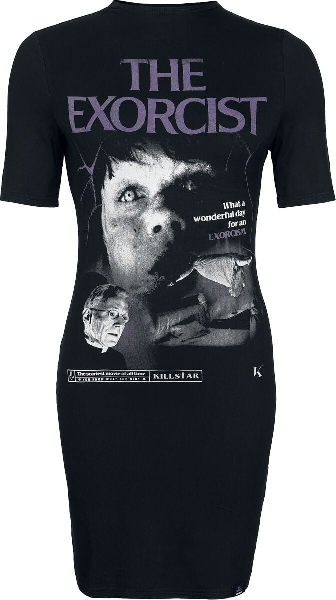 The Exorcist by Killstar - Gothic Kurzes Kleid - Excorcised Soul Dress - XS bis XXL - für Damen - Größe S - schwarz von The Exorcist by Killstar