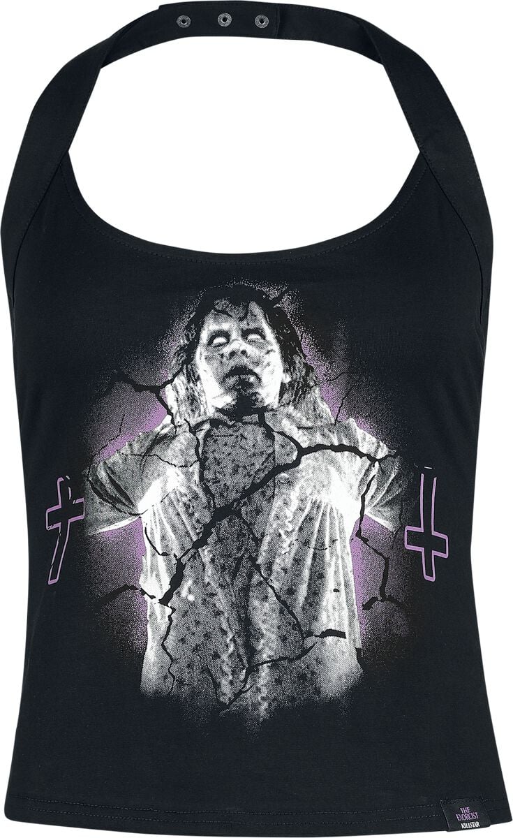 The Exorcist by Killstar - Gothic Neckholder - Unclean Spirit Halter Top - XS bis 4XL - für Damen - Größe XXL - schwarz The Exorcist by Killstar - Gothic Neckholder - Unclean Spirit Halter Top - XS bis 4XL - für Damen - Größe XXL - schwarz von The Exorcist by Killstar