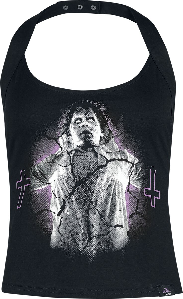 The Exorcist by Killstar - Gothic Neckholder - Unclean Spirit Halter Top - XS bis 4XL - für Damen - Größe XXL - schwarz von The Exorcist by Killstar