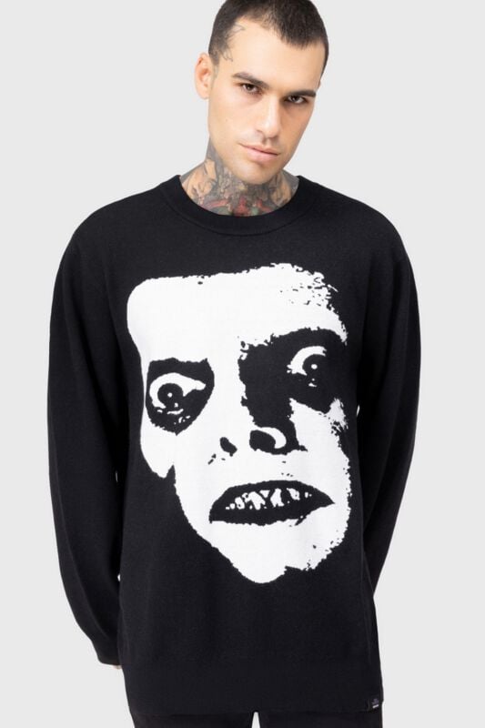 The Exorcist by Killstar Somewhere Between Science And Superstition Sweater Strickpullover schwarz in S von The Exorcist by Killstar