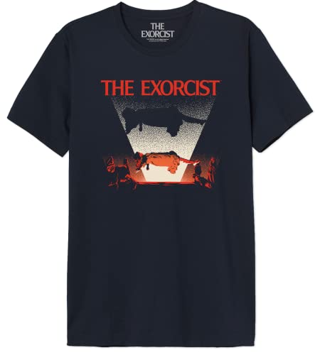 The Exorcist Herren Uxexormts001 T-Shirt, Marineblau, XS von The Exorcist
