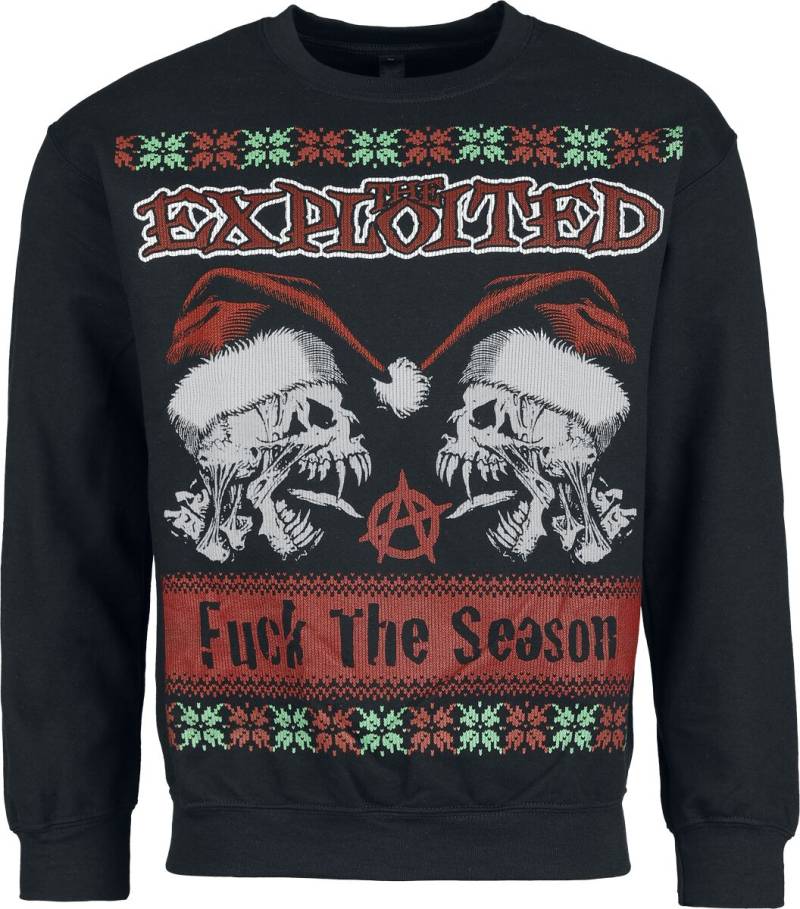 The Exploited Holiday Sweater - Fuck The Season Weihnachtspullover schwarz in XL von The Exploited