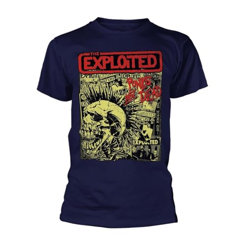The Exploited - Punks Not Dead T-Shirt für Erwachsene, blau, L von The Exploited