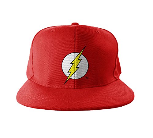 Officially Licensed Merchandise Flash Shield Embroidered Adjustable Size Snapback Cap (RED) von The Flash