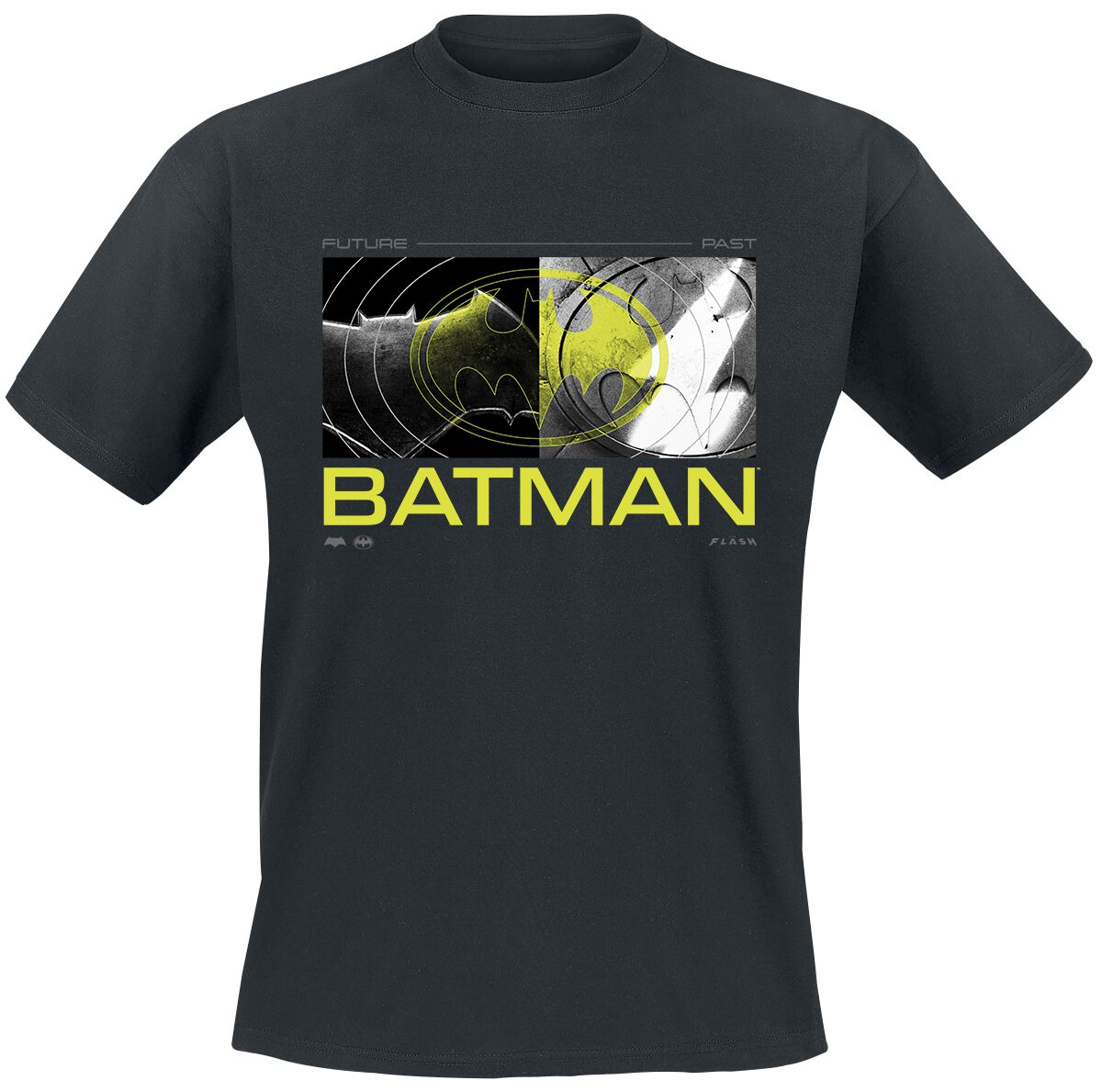 The Flash - DC Comics T-Shirt - Batman - Future To Past - S bis M - für Männer - Größe M - schwarz  - Lizenzierter Fanartikel von The Flash