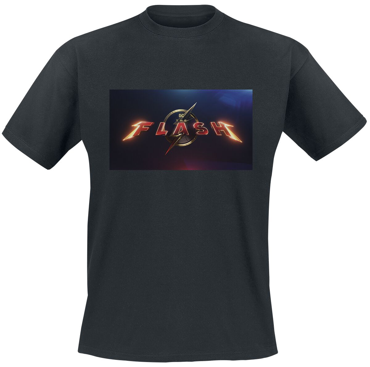 The Flash - DC Comics T-Shirt - Movie Logo - S bis XL - für Männer - Größe S - schwarz  - Lizenzierter Fanartikel von The Flash