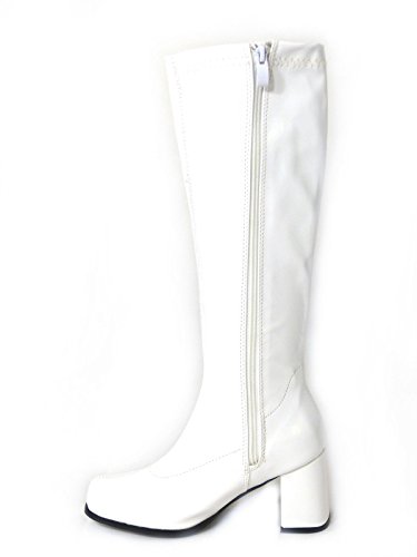 Gizelle Damen Gogo Kniehohe Stiefel, weiß, 37 EU von Gizelle