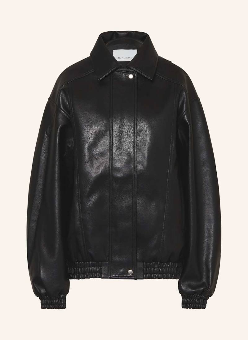 The Frankie Shop Jacke Prescott In Lederoptik schwarz von The Frankie Shop