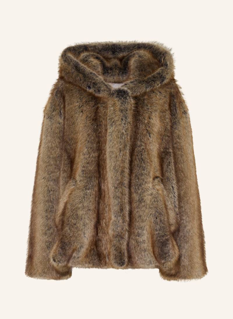The Frankie Shop Kunstfell-Jacke Emma braun von The Frankie Shop