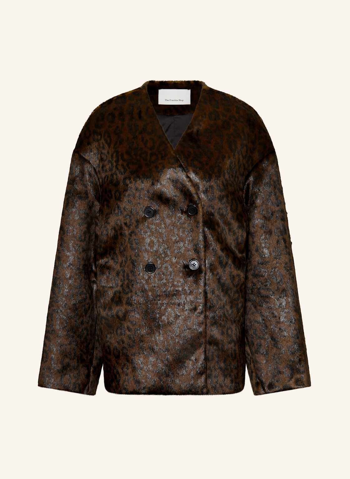 The Frankie Shop Kunstfell-Jacke Valentina braun von The Frankie Shop