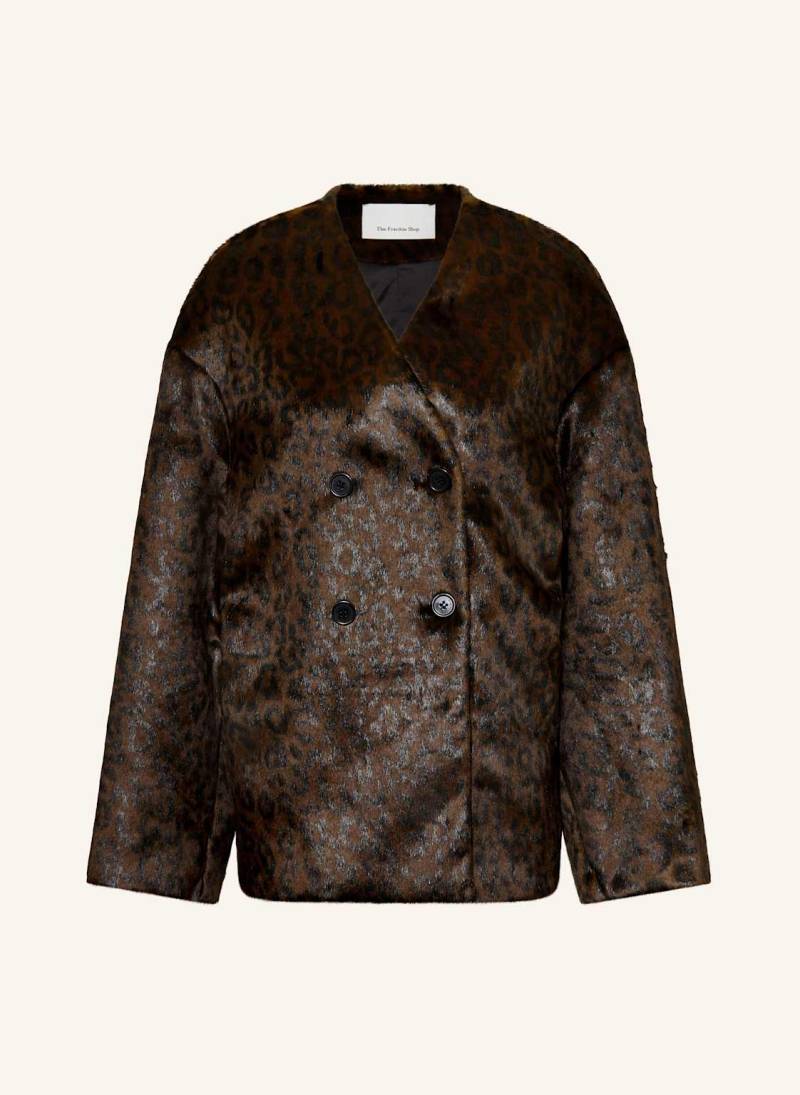 The Frankie Shop Kunstfell-Jacke Valentina braun von The Frankie Shop