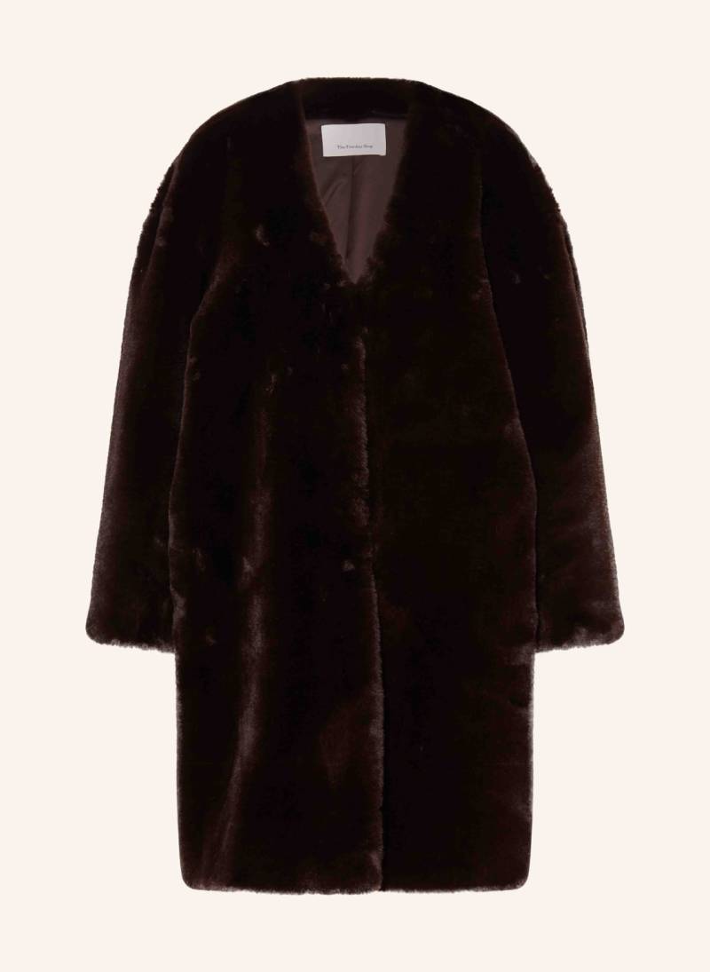 The Frankie Shop Kunstfell-Mantel Matera braun von The Frankie Shop