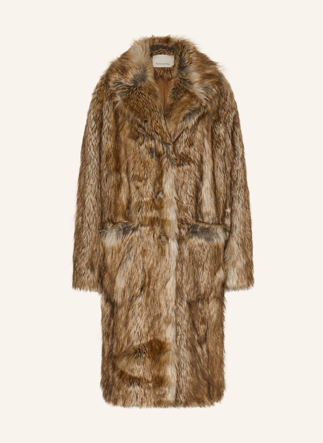 The Frankie Shop Kunstfell-Mantel Rella braun von The Frankie Shop