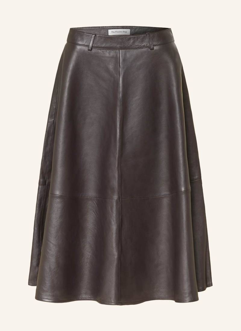 The Frankie Shop Lederrock Savil braun von The Frankie Shop