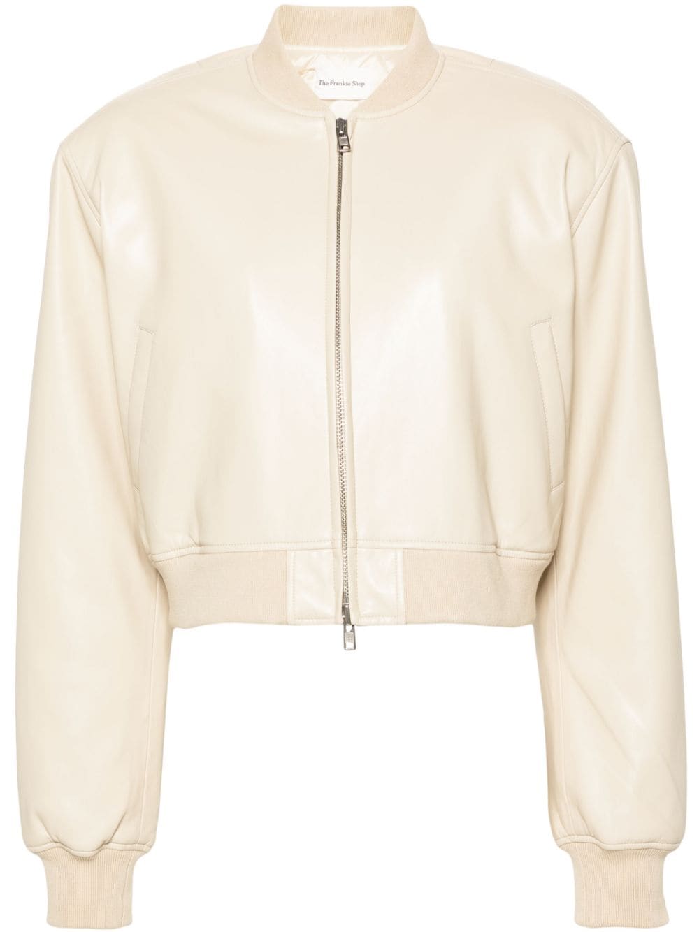 The Frankie Shop Micky Cropped-Bomberjacke - Nude von The Frankie Shop