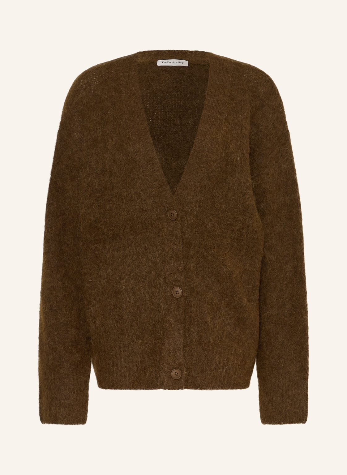 The Frankie Shop Strickjacke Elland Aus Alpaka braun von The Frankie Shop