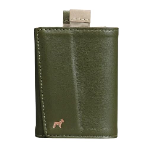 The Frenchie Co. - Speed Wallet Mini - Aroma Mini Leather Edition - Ultrakompakte, RFID-blockierende, minimalistische Geldbörse mit Schnellzugriffs-Zuglasche und Fronttaschen-Design, Apfelblüte, Aroma von The Frenchie Co.