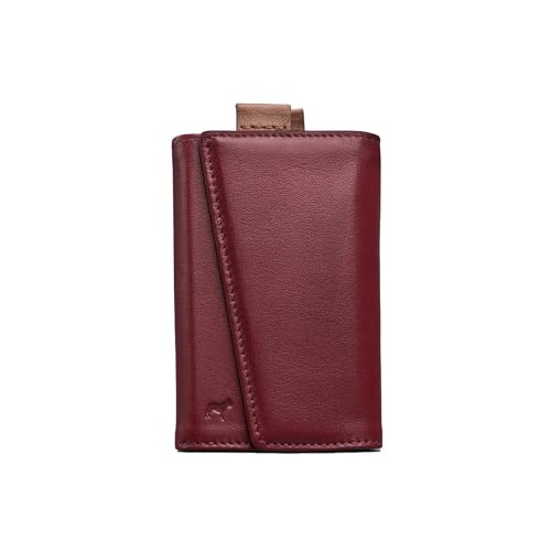 The Frenchie Co. | Original Speed Wallet â€“ Italienisches Leder â€“ RFID-Blockierung â€“ Super schneller Karten- und scheinzugriff, burgunderfarben (Rot) - 41BY von The Frenchie Co.
