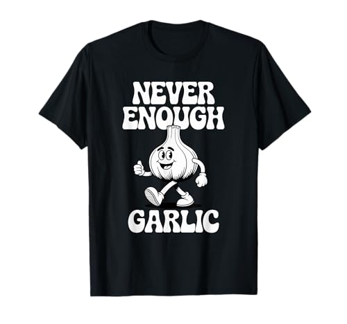 Lustiger Retro Knoblauch Männer Frauen Jungen oder Mädchen Knoblauch T-Shirt von The Funny Garlic Apparel Co