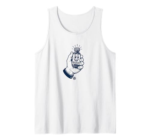 Herren Cartoon Hand Holding Rush Poppers Flasche Vintage Gay Pride Tank Top Herren Cartoon Hand Holding Rush Poppers Flasche Vintage Gay Pride Tank Top von The Gay Label