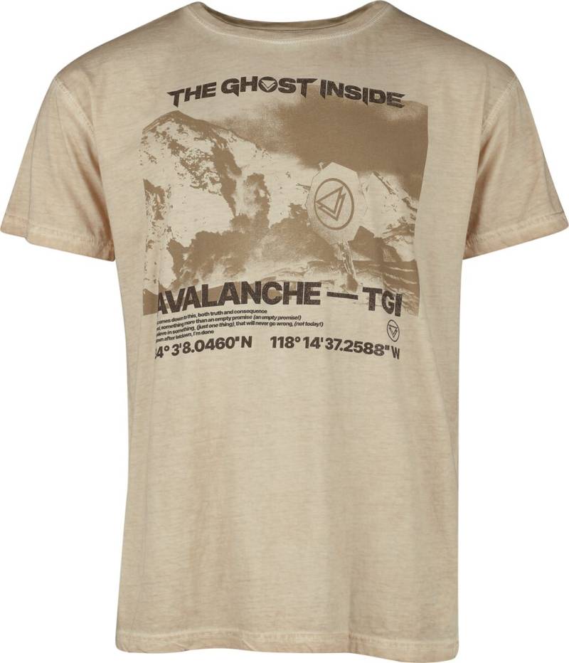 The Ghost Inside T-Shirt - Avalanche - S bis M - für Männer - Größe S - beige  - EMP exklusives Merchandise! von The Ghost Inside