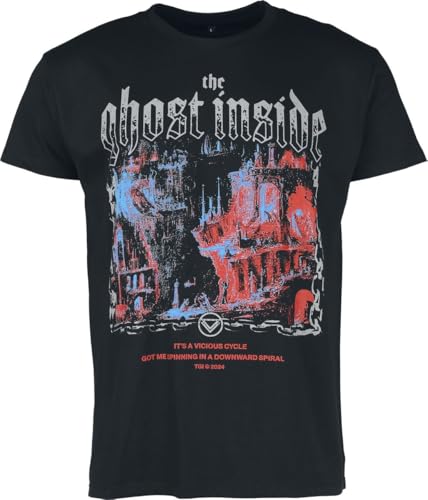 The Ghost Inside Vicious Circle Männer T-Shirt schwarz M 100% Baumwolle Band-Merch, Bands von The Ghost Inside