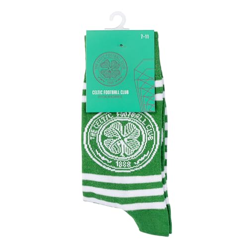 The Gift Scholars Herren Striped Celtic FC Socken, gestreift, 4-7 von The Gift Scholars