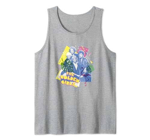 The Golden Girls Iconic Tropical 80s Vibe Group Shot Poster Tank Top von The Golden Girls