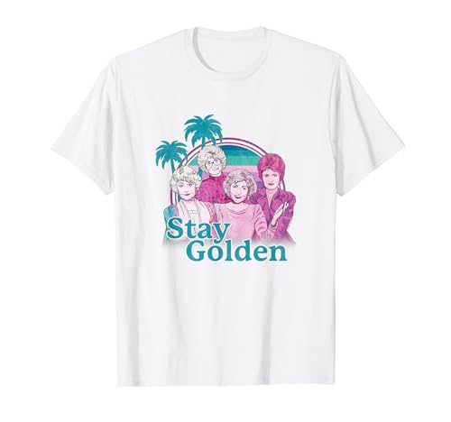 The Golden Girls Stay Golden Iconic Retro Animated Portrait T-Shirt von The Golden Girls