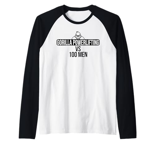 Gorilla Powerlifting gegen 100 Männer Raglan Gorilla Powerlifting gegen 100 Männer Raglan von The Gorilla Powerlifting Collection