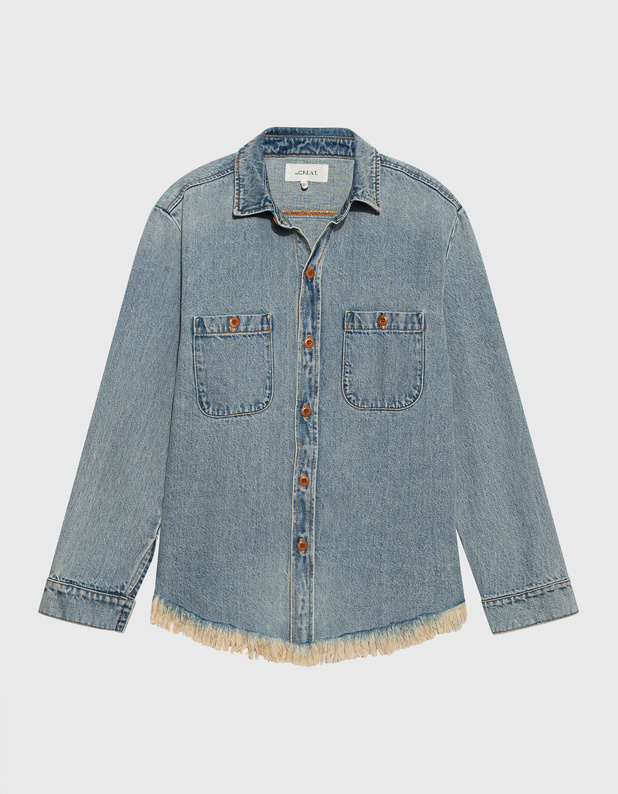 The Venture Shirt Jacket Blue von The Great