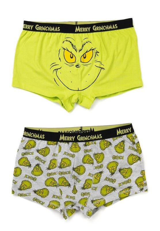The Grinch Boxershort - The Grinch - Boxershorts 2er Set - S bis XXL - für Männer - Größe XL - multicolor  - Lizenzierter Fanartikel von The Grinch