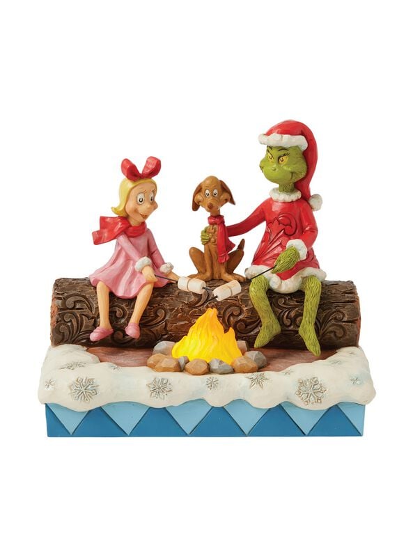 The Grinch Grinch, Cindy-Lou and Max Roasting Marshmallows mit Leuchtfunktion Sammelfiguren multicolor von The Grinch