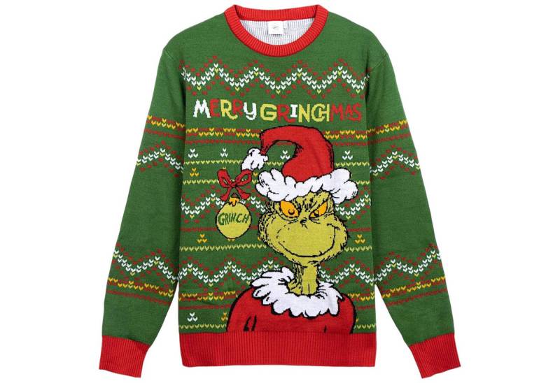 Cerdá Weihnachtspullover MERRY GRINCHMAS Pullover XS - XXL von Cerdá