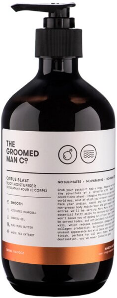 The Groomed Man Citrus Blast Body Moisturiser 500 ml von The Groomed Man Co.