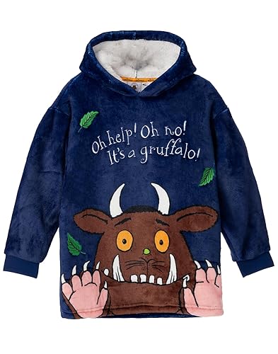 Gruffalo Jungen Blau Decke Hoodie | Machen Sie Sich auf magische Abenteuer mit dem Gruffalo | Perfekt zum Spielen, Entspannen und gemütlichen Tagen | Mit Kapuze für zusätzliche Wärme von The Gruffalo