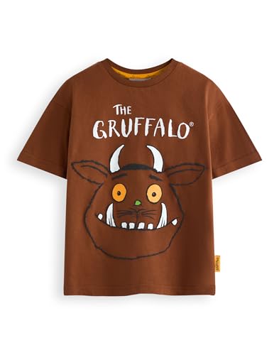 The Gruffalo & Freunde Jungen T-Shirt | T-Shirt mit Woodland Creature Storybook-Grafik für Kinder in Braun | Julia Donaldson Story Tale Book Apparel Top von The Gruffalo